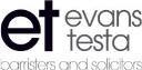 Evans Testa Barristers & Solicitors logo